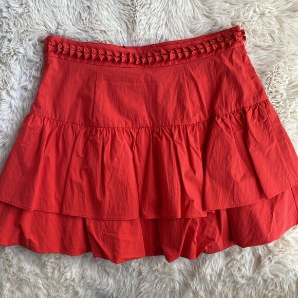 Rhode Elinor Berry Bubble Hem Skirt Size Large - Picture 7 of 7